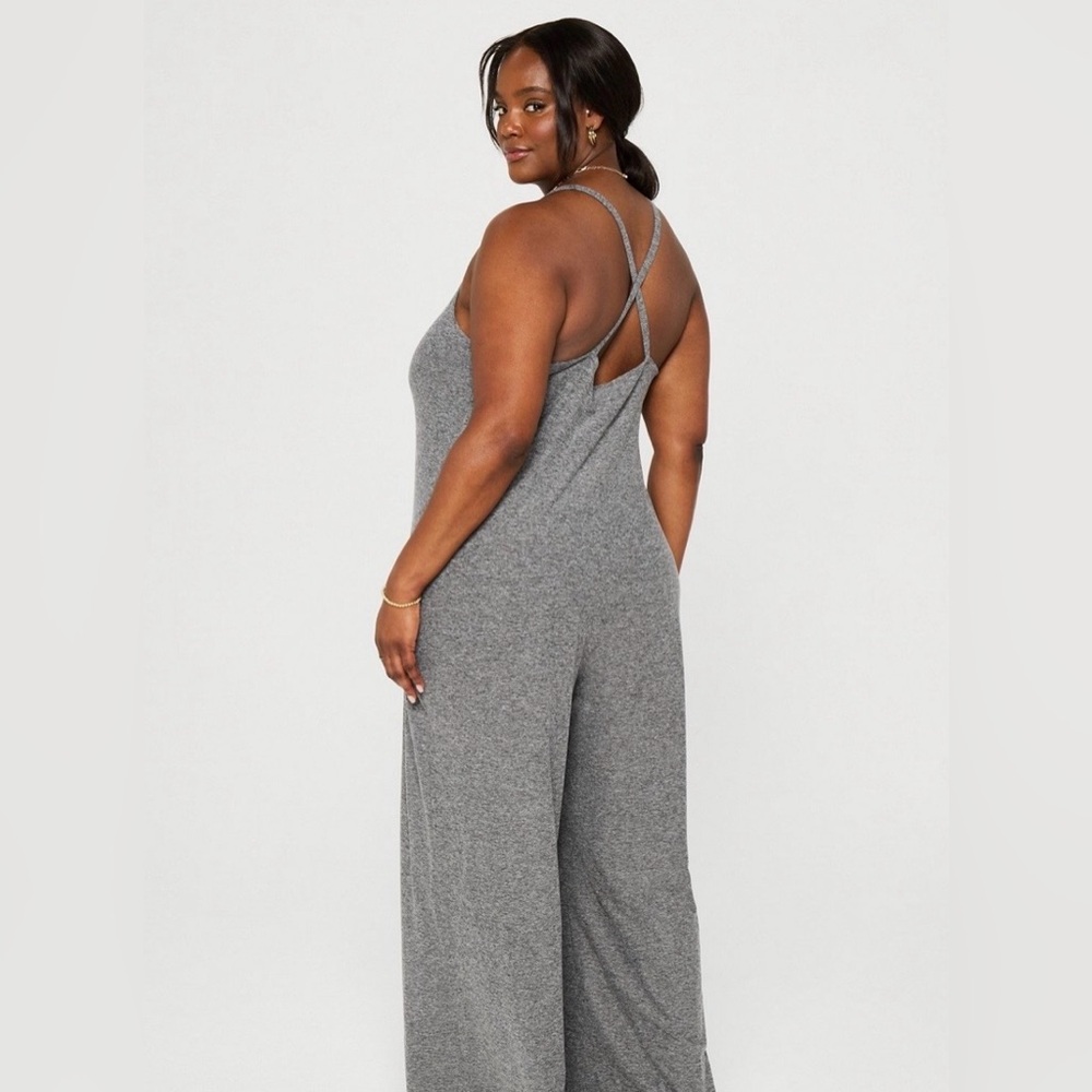 Fabletics Charcoal Grey Heather Cloud Jersey Wide… - image 5
